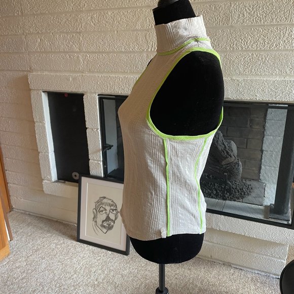 WE THE FREE Women's Oatmeal Ribbed Mockneck Tank Small - Picture 6 of 7